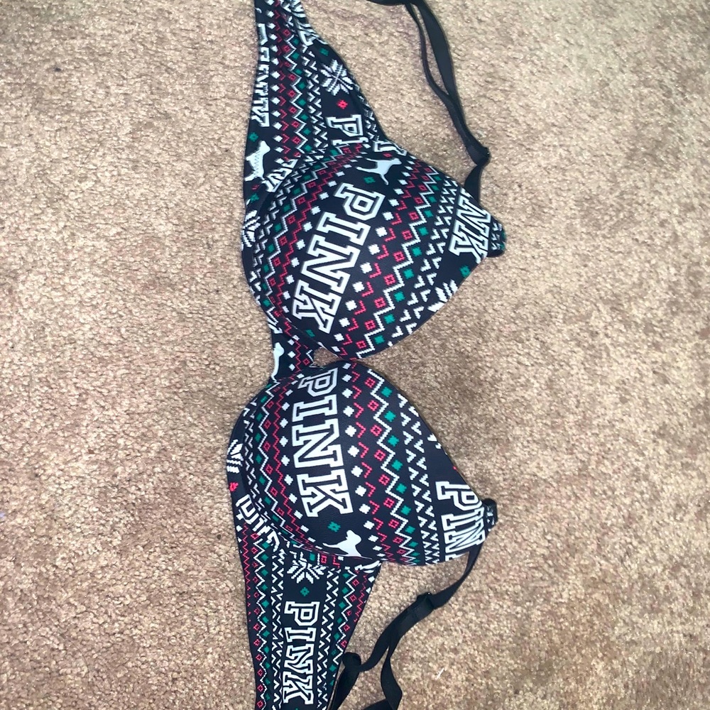 Pink Victoria secret push up bra